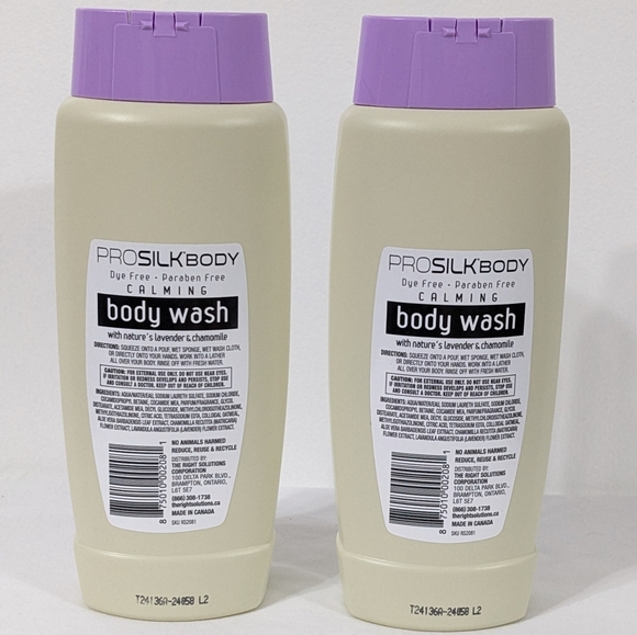 2 Pro Silk Calming Body Wash With Nature's Lavender & Chamomile, Stress Relief - Picture 2 of 2